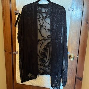 Eskandar Sheer Black Top